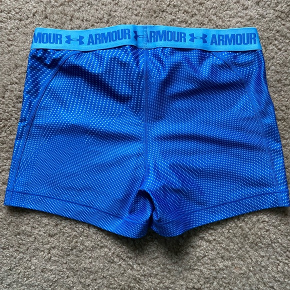 NWT Under Armour shorty compression shorts, size L, blue - Picture 2 of 6